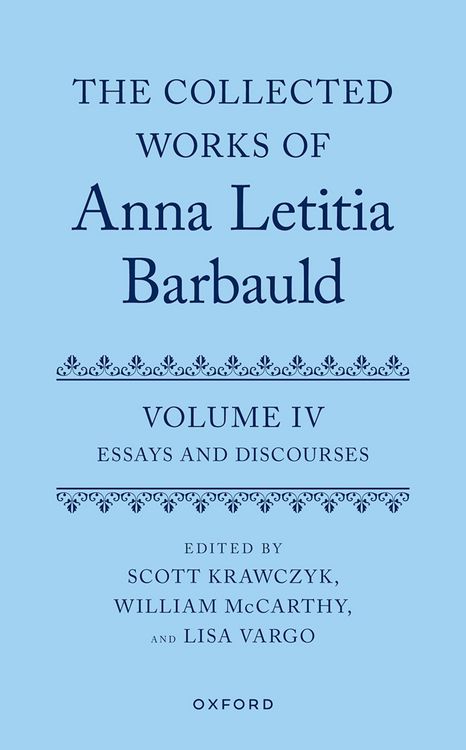 Produktbild: The Collected Works of Anna Letitia Barbauld: Volume 4