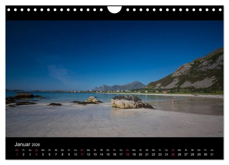 Produktbild: Sommer auf den Lofoten (Wandkalender 2026 DIN A4 quer), CALVENDO Monatskalender