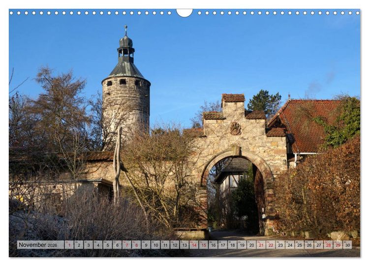 Produktbild: Schl&ouml;sser- und Burgenland Th&uuml;ringen (Wandkalender 2026 DIN A3 quer), CALVENDO Monatskalender