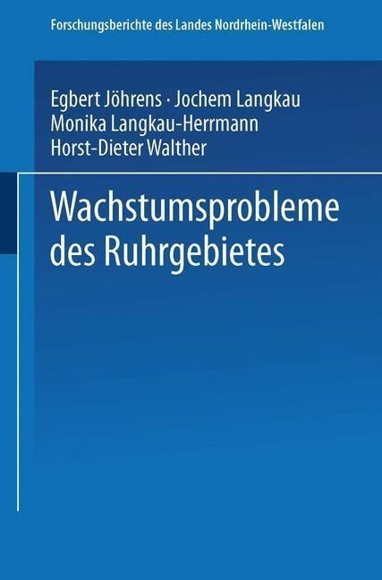 Produktbild: Wachstumsprobleme des Ruhrgebietes