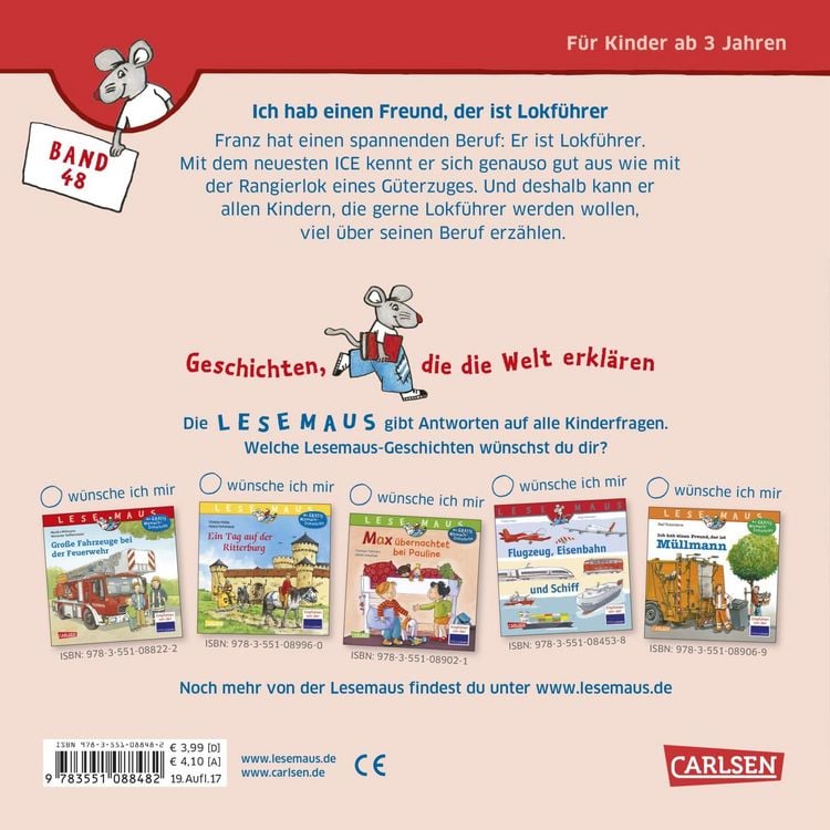 Produktbild: LESEMAUS 48: Ich hab einen Freund, der ist Lokf&uuml;hrer