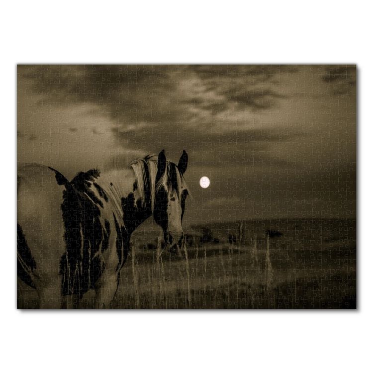 Produktbild: Lais Puzzle Pferd vorm Mond 1000 Teile