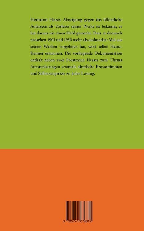 Produktbild: Autorenabende mit Hermann Hesse