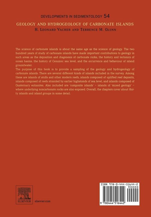 Produktbild: Geology and Hydrogeology of Carbonate Islands