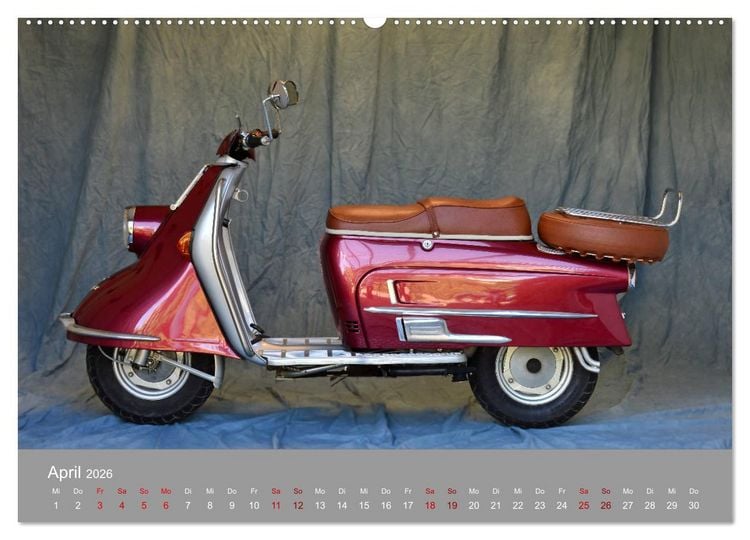 Produktbild: Heinkel Tourist 103-A2 Ein Freund f&uuml;rs Leben (hochwertiger Premium Wandkalender 2026 DIN A2 quer), Kunstdruck in Hochglanz