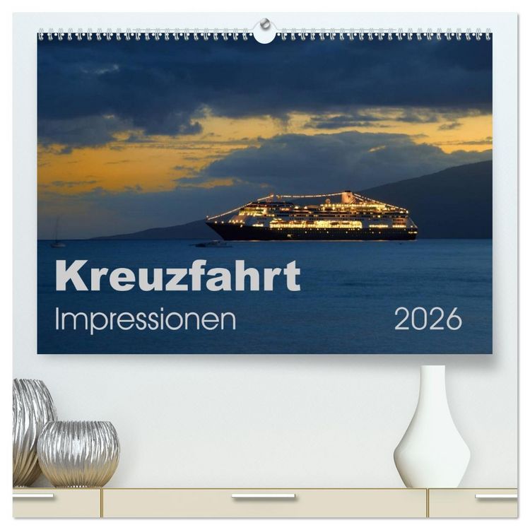 Produktbild: Kreuzfahrt Impressionen (hochwertiger Premium Wandkalender 2026 DIN A2 quer), Kunstdruck in Hochglanz