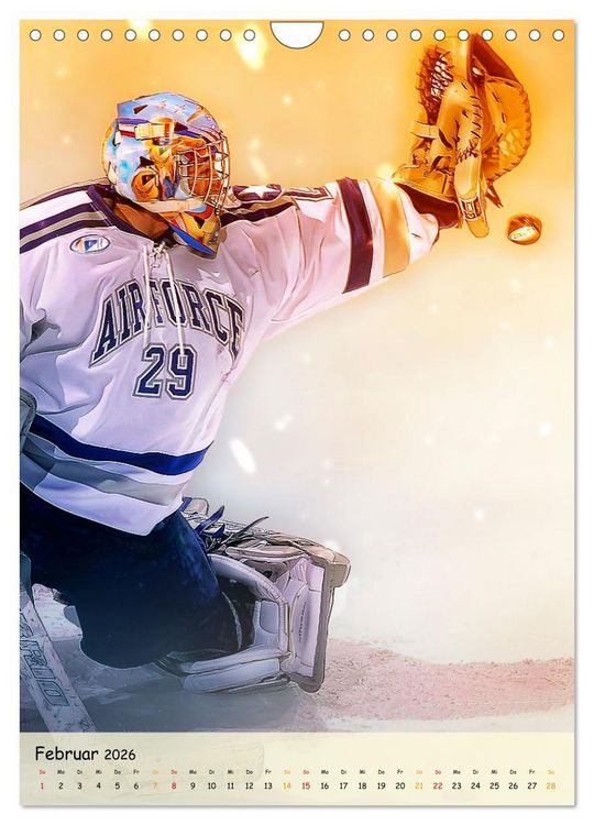 Produktbild: Eishockey Leidenschaft (Wandkalender 2026 DIN A4 hoch), CALVENDO Monatskalender