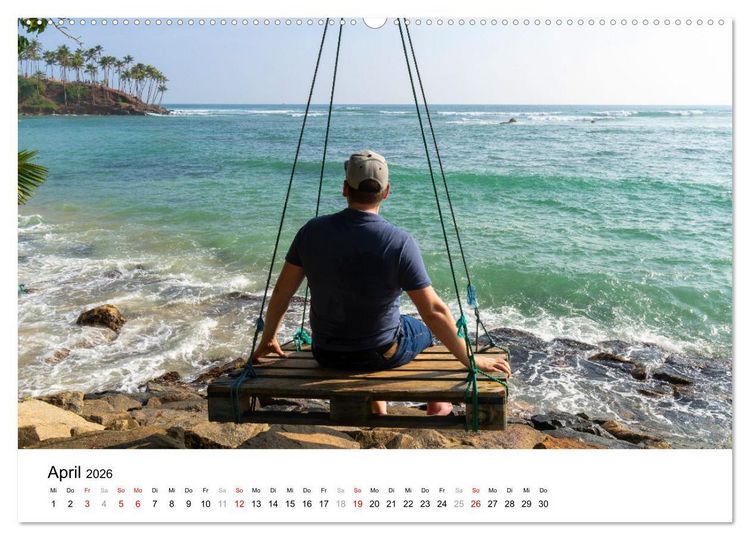 Produktbild: Urlaub in Sri Lanka - Reise durch Asien, Kultur und Natur (hochwertiger Premium Wandkalender 2026 DIN A2 quer), Kunstdruck in Hochglanz