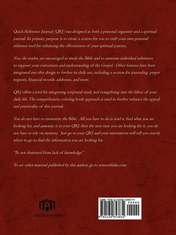 Produktbild: Quick Reference Journal (QRJ)