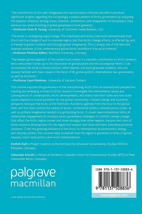 Produktbild: Governing Arctic Change