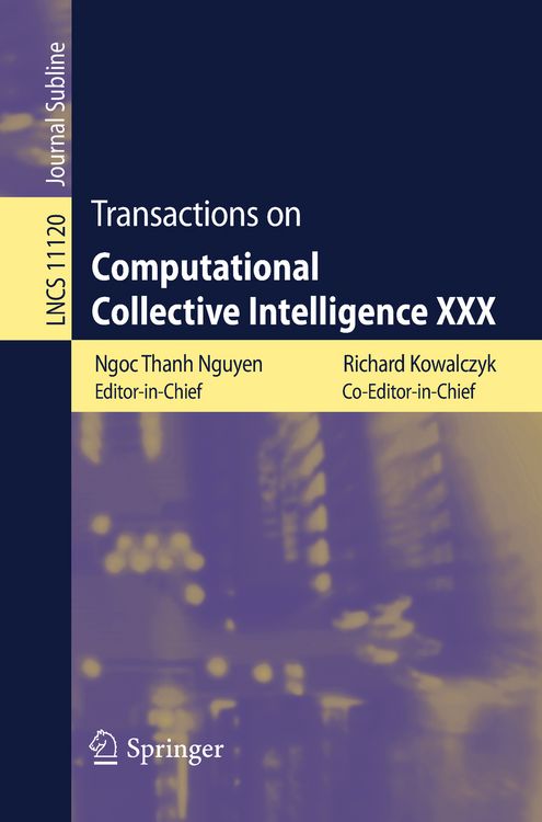 Produktbild: Transactions on Computational Collective Intelligence XXX