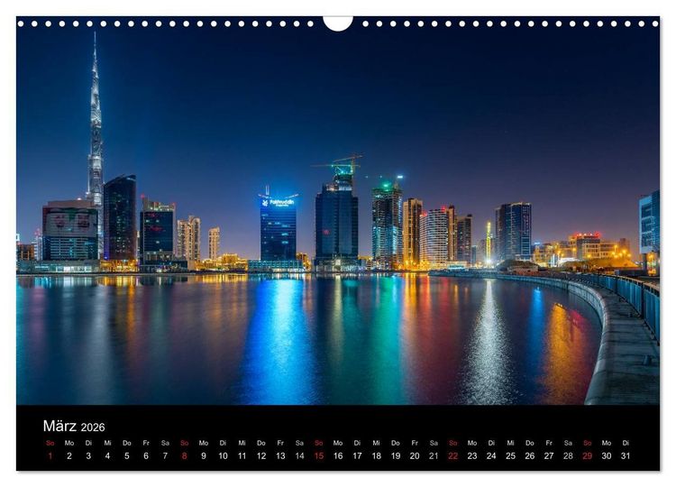 Produktbild: Dubai in Bildern (Wandkalender 2026 DIN A3 quer), CALVENDO Monatskalender