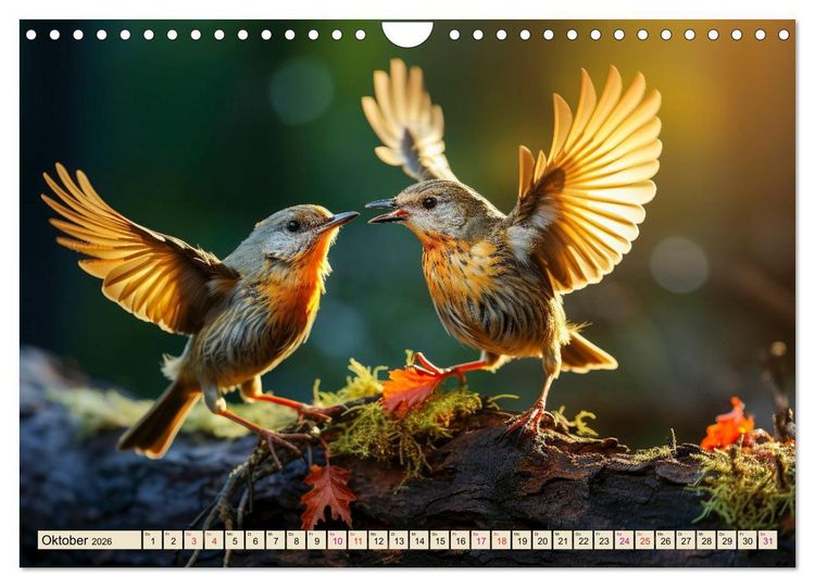 Produktbild: V&ouml;gel Alltag (Wandkalender 2026 DIN A4 quer), CALVENDO Monatskalender