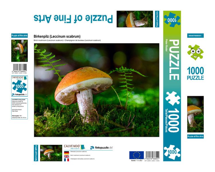 Produktbild: CALVENDO Puzzle Birkenpilz (Leccinum scabrum) 1000 Teile Lege-Gr&ouml;&szlig;e 640 x 480 cm Foto-Puzzle Bild von Peter Roder