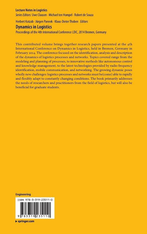 Produktbild: Dynamics in Logistics