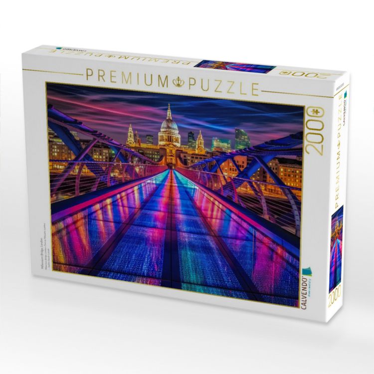 Produktbild: CALVENDO Puzzle Millennium Bridge, London | 2000 Teile Lege-Gr&ouml;&szlig;e 90x67cm Foto-Puzzle f&uuml;r gl&uuml;ckliche Stunden