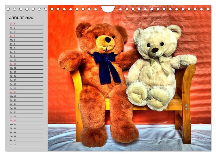 Produktbild: TEDDYB&Auml;R, OH TEDDYB&Auml;R... (Wandkalender 2026 DIN A4 quer), CALVENDO Monatskalender