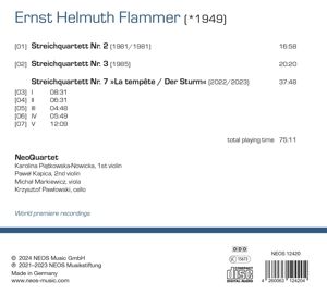 Produktbild: Ernst Helmuth Flammer: String Quartets Nos. 2,3 &