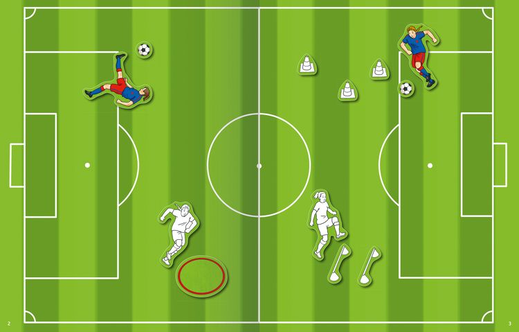 Produktbild: Mein Ausmalstickerbuch - Fu&szlig;ball
