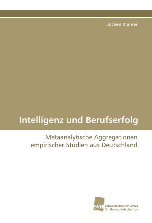 Produktbild: Intelligenz und Berufserfolg