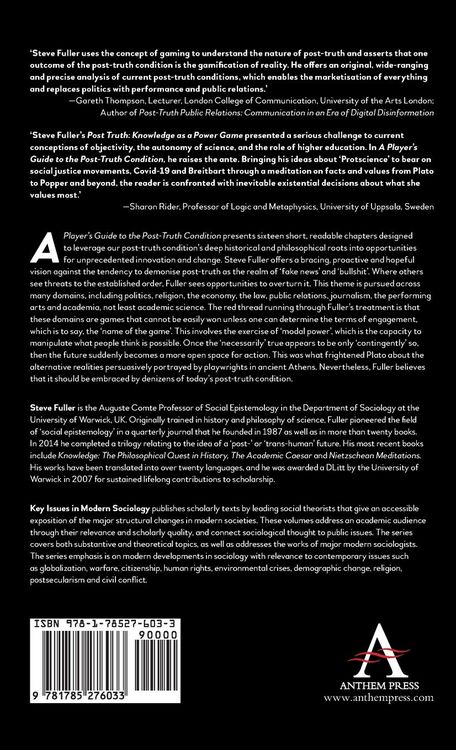 Produktbild: A Player's Guide to the Post-Truth Condition