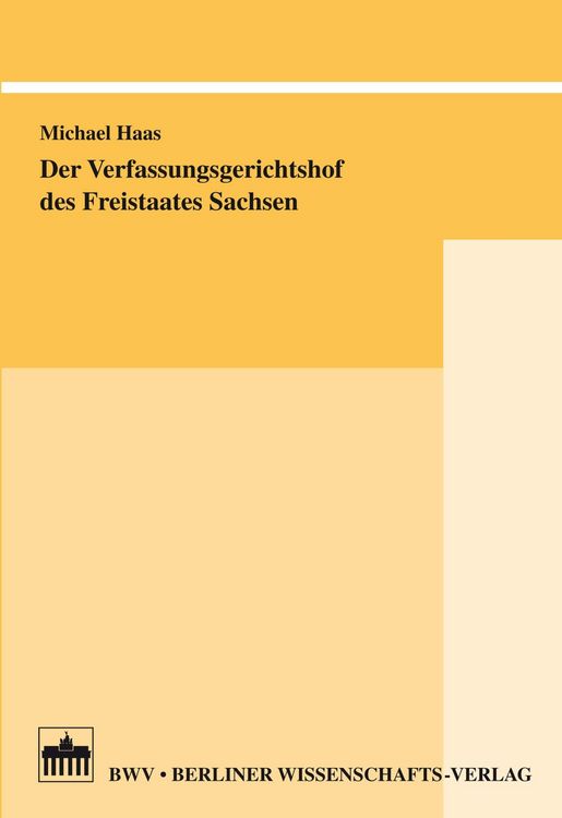 Produktbild: Der Verfassungsgerichtshof des Freistaates Sachsen
