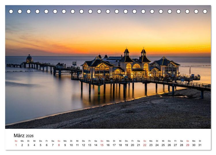 Produktbild: Deutschlands Landschaften - Vom Meer bis zu den Alpen (Tischkalender 2026 DIN A5 quer), CALVENDO Monatskalender
