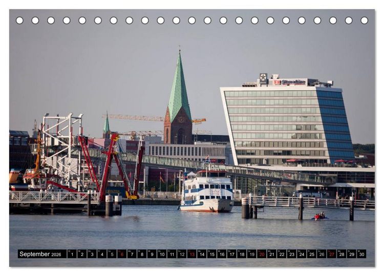 Produktbild: Landeshauptstadt Kiel (Tischkalender 2026 DIN A5 quer), CALVENDO Monatskalender