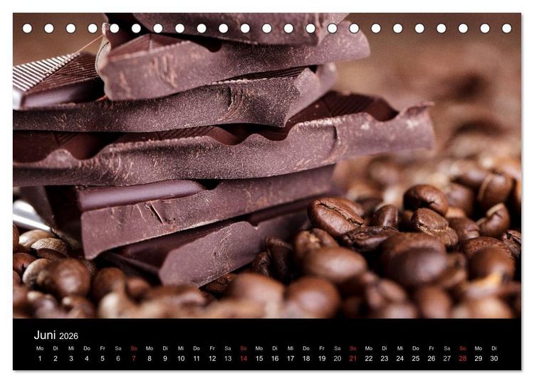 Produktbild: Kaffee & Schokolade (Tischkalender 2026 DIN A5 quer), CALVENDO Monatskalender