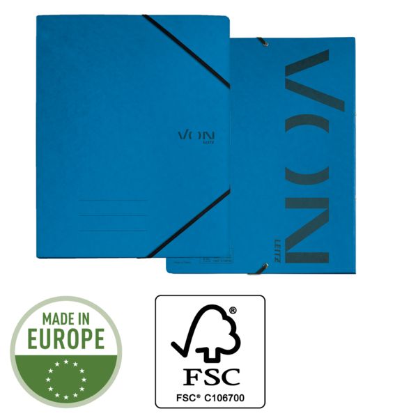 Produktbild: VON Ringbuch Karton A4 blau