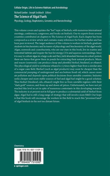 Produktbild: The Science of Algal Fuels