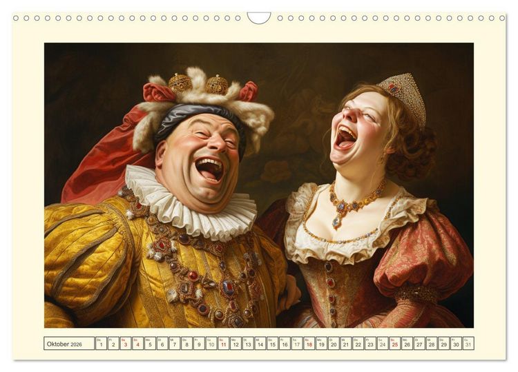 Produktbild: Das lachende Mittelalter. Spa&szlig; und Schenkelklopfer gab es schon immer! (Wandkalender 2026 DIN A3 quer), CALVENDO Monatskalender