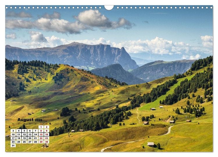 Produktbild: Berggipfel der Dolomiten (Wandkalender 2026 DIN A3 quer), CALVENDO Monatskalender