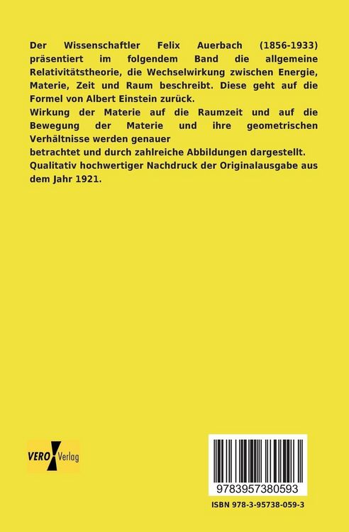 Produktbild: Raum und Zeit, Materie und Energie