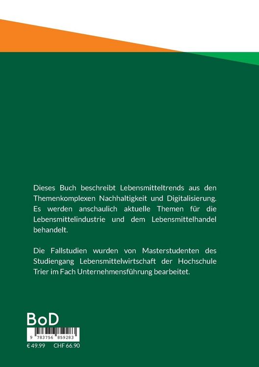 Produktbild: Aktuelle Trends in der Lebensmittelindustrie und im Lebensmittelhandel