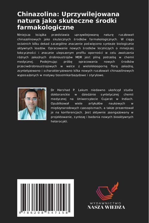 Produktbild: Chinazolina: Uprzywilejowana natura jako skuteczne &iquest;rodki farmakologiczne