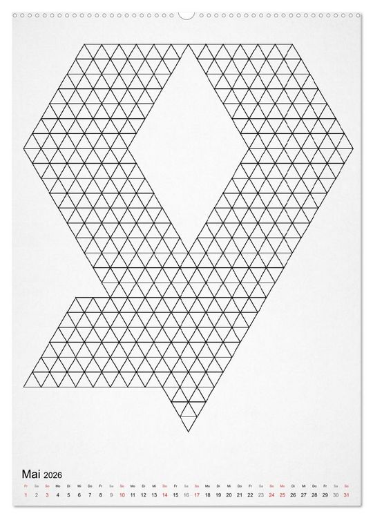 Produktbild: Geometric Graphik Art (hochwertiger Premium Wandkalender 2026 DIN A2 hoch), Kunstdruck in Hochglanz