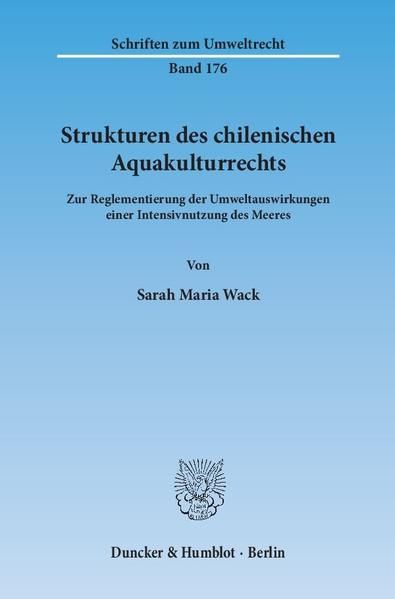 Produktbild: Strukturen des chilenischen Aquakulturrechts.