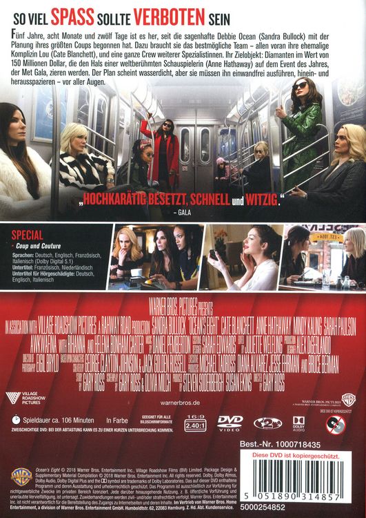 Produktbild: Ocean's 8