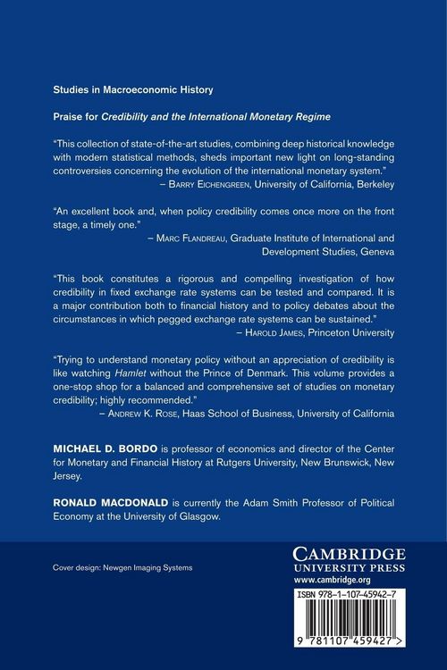 Produktbild: Credibility and the International Monetary Regime