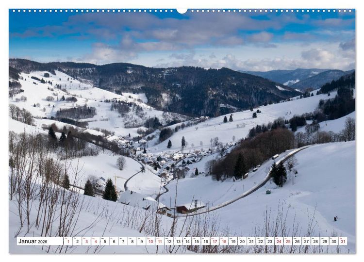 Produktbild: Idyllischer Schwarzwald (Wandkalender 2026 DIN A2 quer), CALVENDO Monatskalender