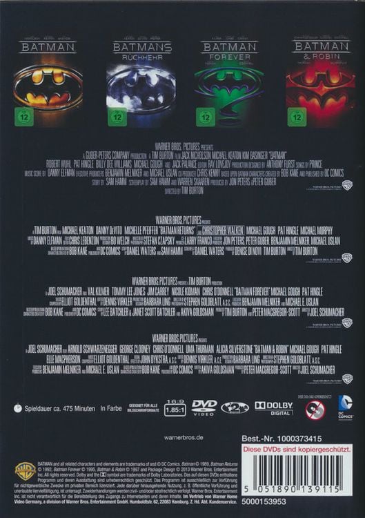 Produktbild: Batman 1-4 [4 DVDs]