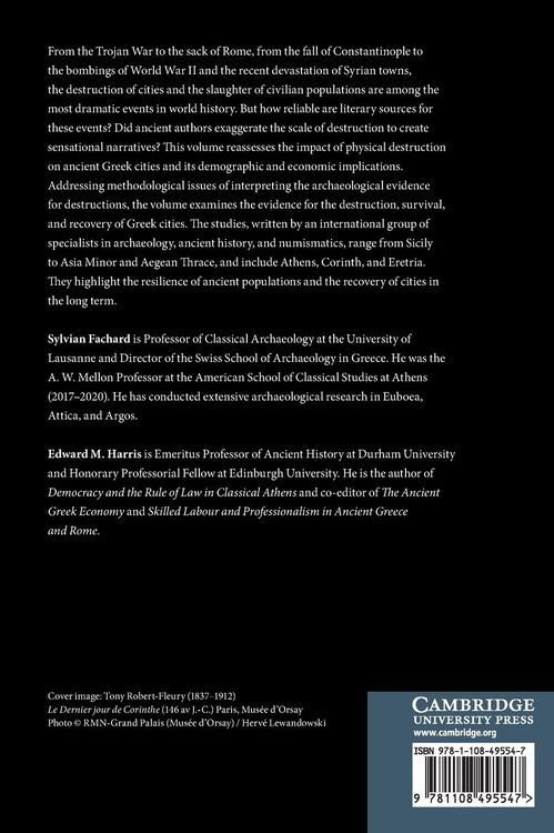 Produktbild: The Destruction of Cities in the Ancient Greek World