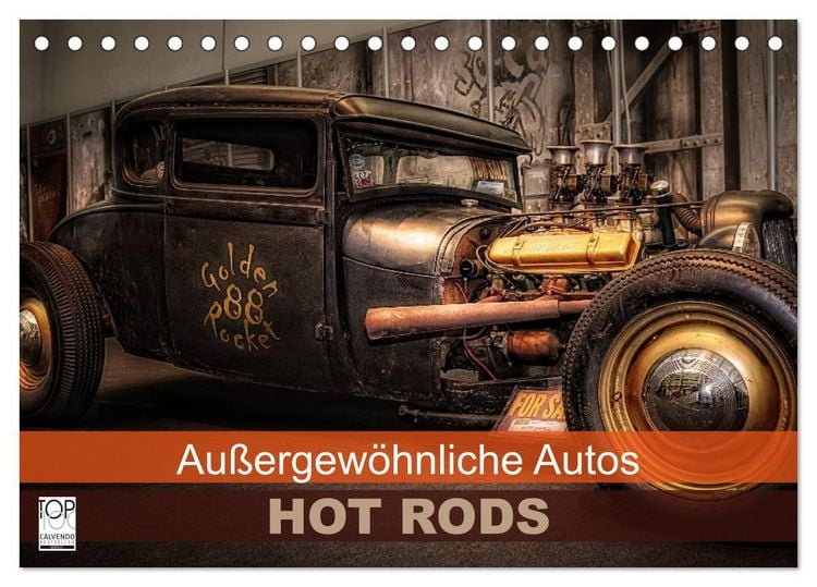 Produktbild: Au&szlig;ergew&ouml;hnliche Autos - Hot Rods (Tischkalender 2026 DIN A5 quer), CALVENDO Monatskalender