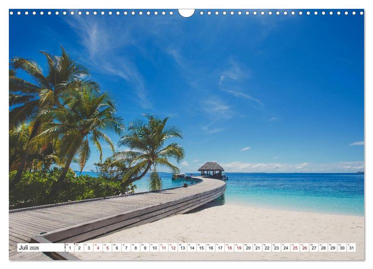 Produktbild: Reif f&uuml;r die S&uuml;dsee. Reise von Fidschi bis Bora Bora (Wandkalender 2026 DIN A3 quer), CALVENDO Monatskalender