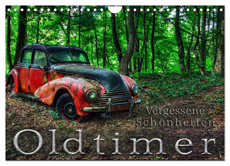 Produktbild: Oldtimer - Vergessene Sch&ouml;nheiten (Wandkalender 2026 DIN A4 quer), CALVENDO Monatskalender