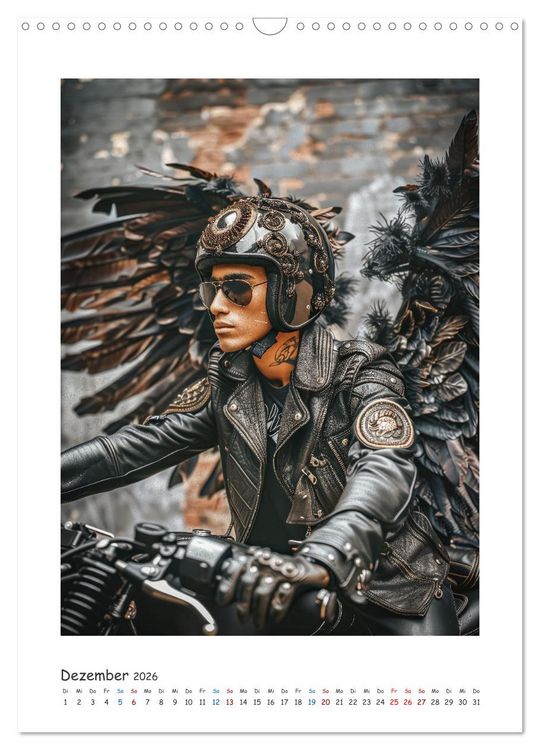 Produktbild: Freiheit auf zwei R&auml;dern - Die Abenteuer der Angel-Biker (Wandkalender 2026 DIN A3 hoch), CALVENDO Monatskalender