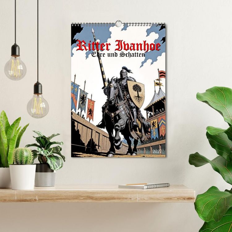 Produktbild: Ritter Ivanhoe, Ehre und Schatten (Wandkalender 2027 DIN A3 hoch), CALVENDO Monatskalender