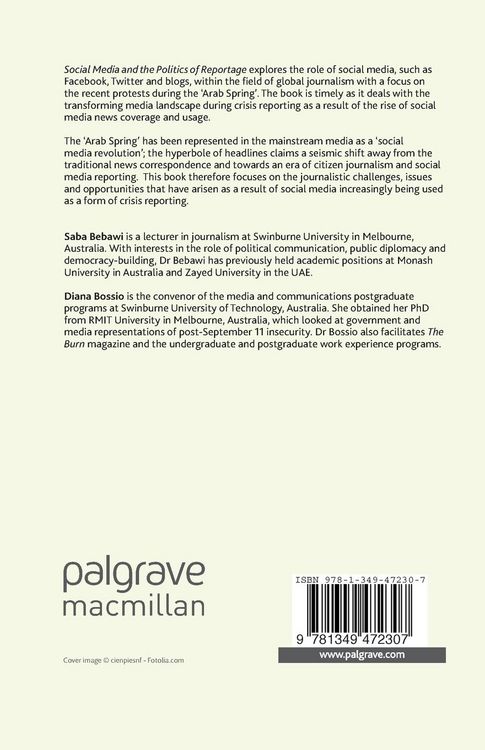 Produktbild: Social Media and the Politics of Reportage