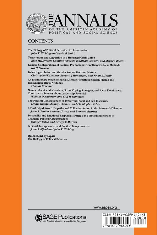 Produktbild: The Biology of Political Behavior